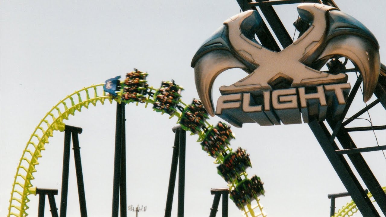 X- Flight (2001 Offride Footage) - Six Flags Worlds of Adventure (Geauga Lake)