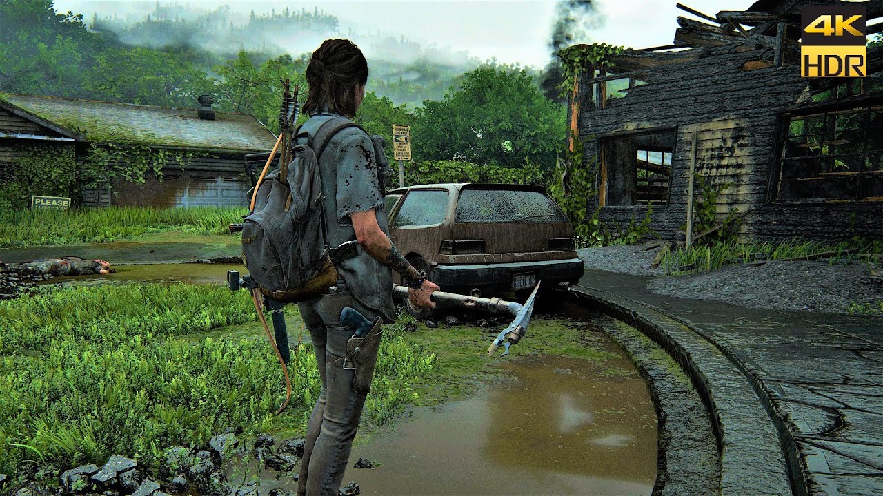 The Last of Us 2 Ellie Combat Gameplay 4K HDR 60FPS