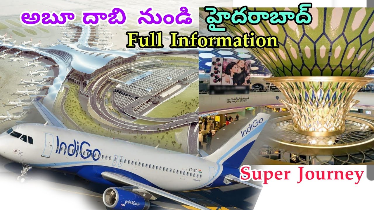 Abu Dhabi To Hyderabad Flight  Journey ✈️ . || Indigo Flight || Night Journey. Full Detail #vinodte