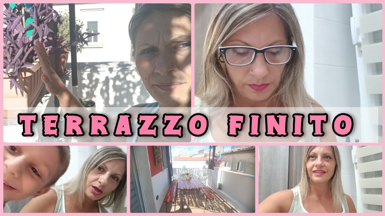 Terrazzo finito. Piccolo e semplice 