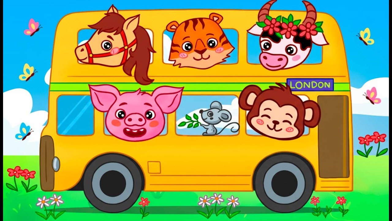 Wheels on the Bus Go Round Round – Action & Movement Song | BabyBoo Kids Songs