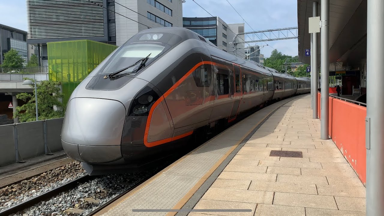 Norwegian Trains At Lysaker Station Vol 2 (including the new Airport Express Train)