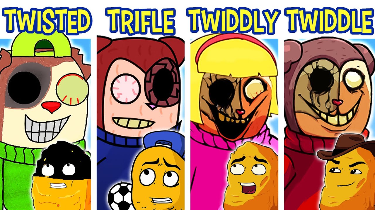 FNF TWISTEDTOES VS TWIDDLYDINKS VS TRIFLETHUMB VS TWIDDLEFINGER | Friday Night Funkin'