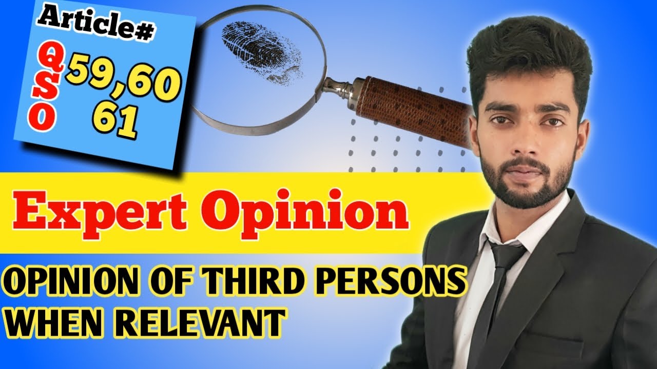Article 59 of qso/Article 60 of qso/Article 61 of qso/Expert Opinion/Opinion of Third person