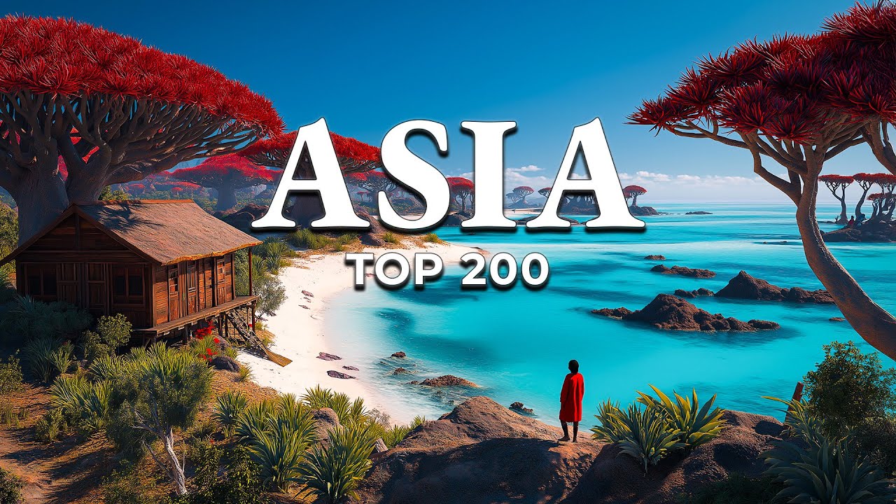 Top 200 Most Beautiful Places in Asia (4K)