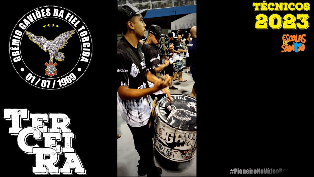 Gaviões da Fiel 2023 - DESENHO DO SURDO DE TERCEIRA - Bateria Ritimão   #pioneiroNoVídeoDosBreques