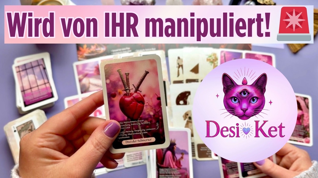 Wird von IHR manipuliert! 🐍🚨 Wie fühlt ER für DICH? ❤️‍🩹  #tarot #liebeslegung