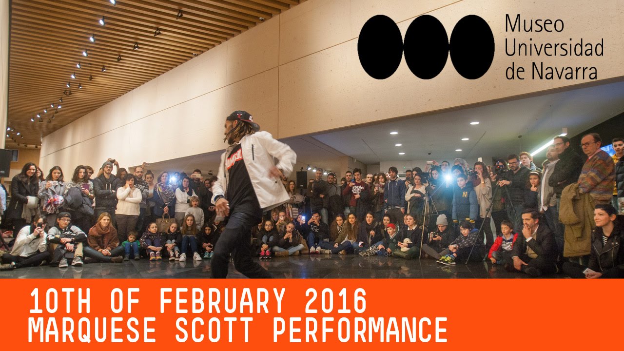 Marquese Scott performs at Museo Universidad de Navarra. Trndsttr  and Hello.