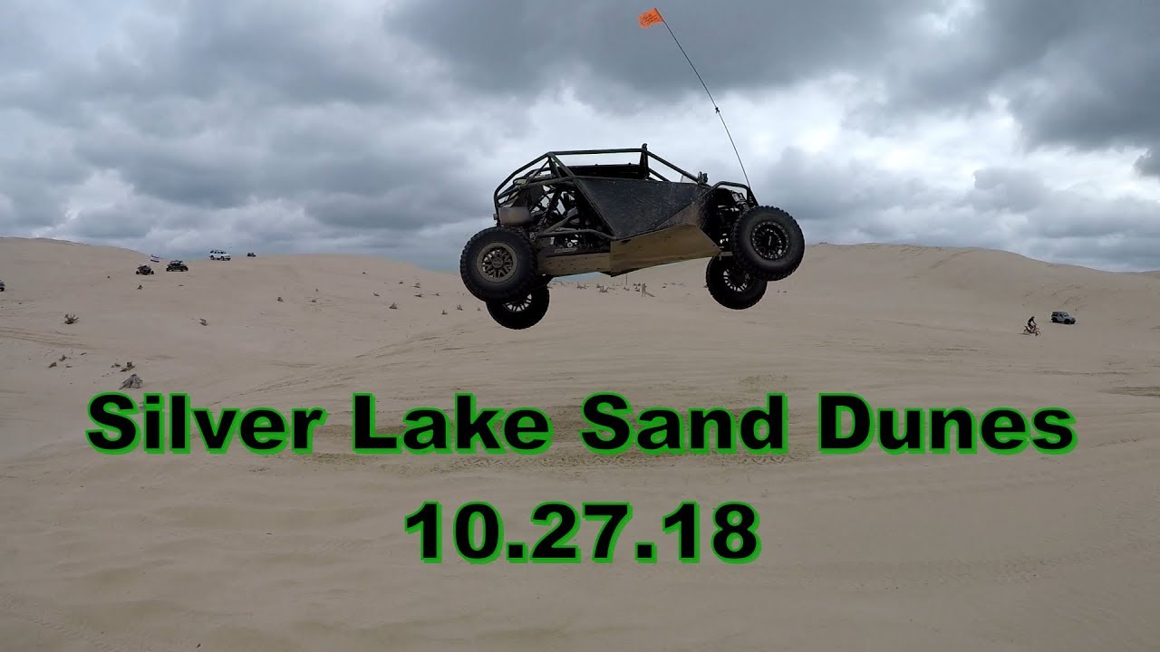 Silver Lake Sand Dunes - SxS, Trucks, Hummer and bikes jumping!