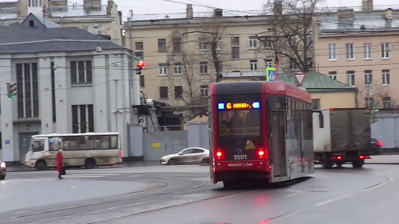 Новинка! Трамвай Санкт-Петербурга 8-13: ЛМ-68М3 б.3501 по №6 (04.01.18)