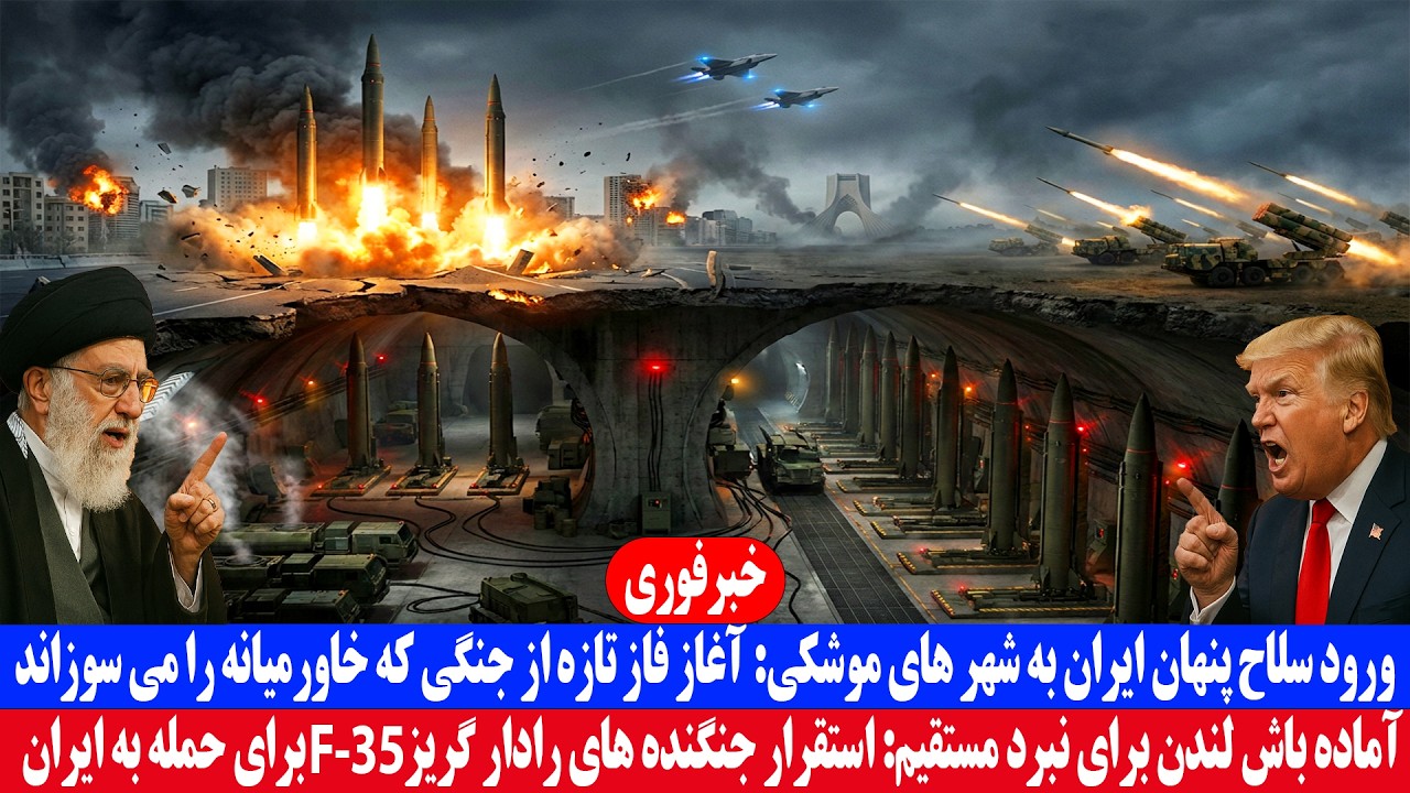 خبر فوری؛ ورود سلاح پنهان ایران به شهر های موشکی | آماده باش لندن برای حمله به ایران