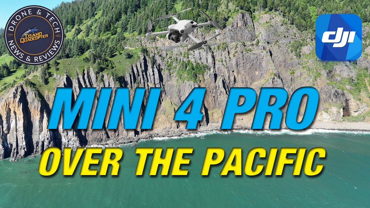 DJI Mini 4 Pro над пляжами Ниакани и Манзанита на побережье Орегона