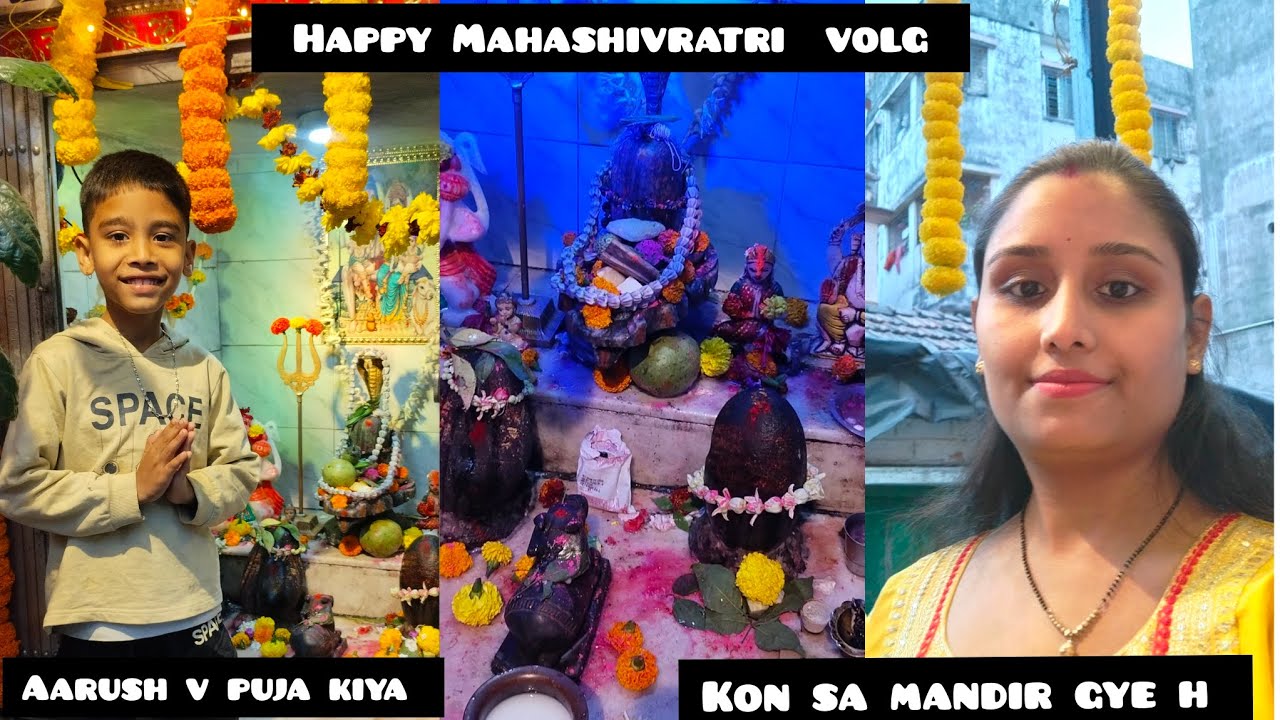  Happy Mahashivratri 🙏|| Aarush v puja kiya || Kon sa mandir gye h ❤️|| 