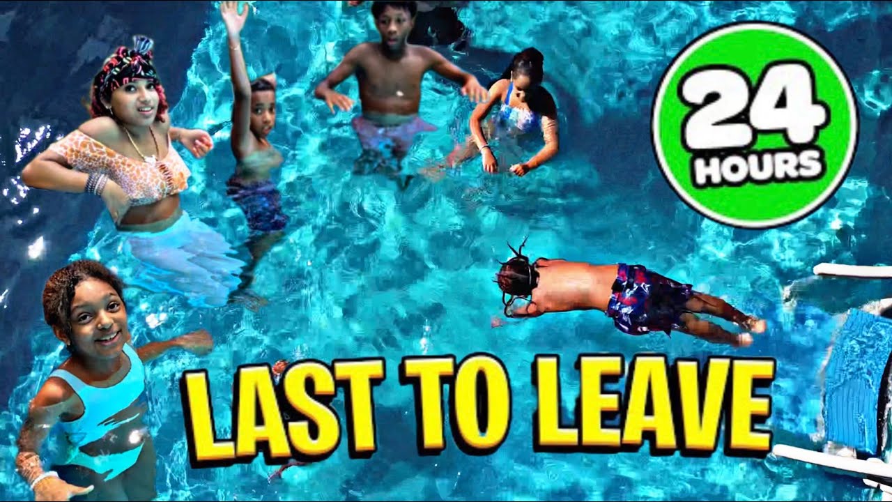 WE SPENT 24 HOURS IN THE POOL!!! | The Lit Family