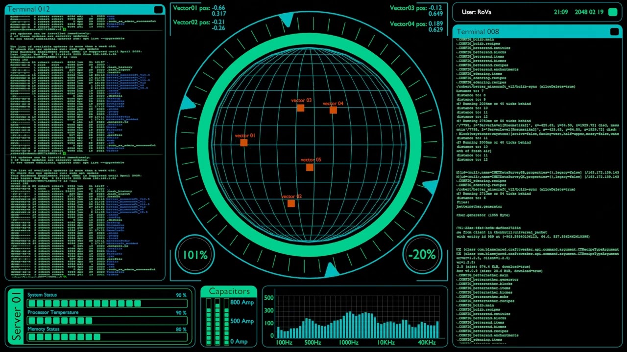 Sci-Fi screen motion graphics