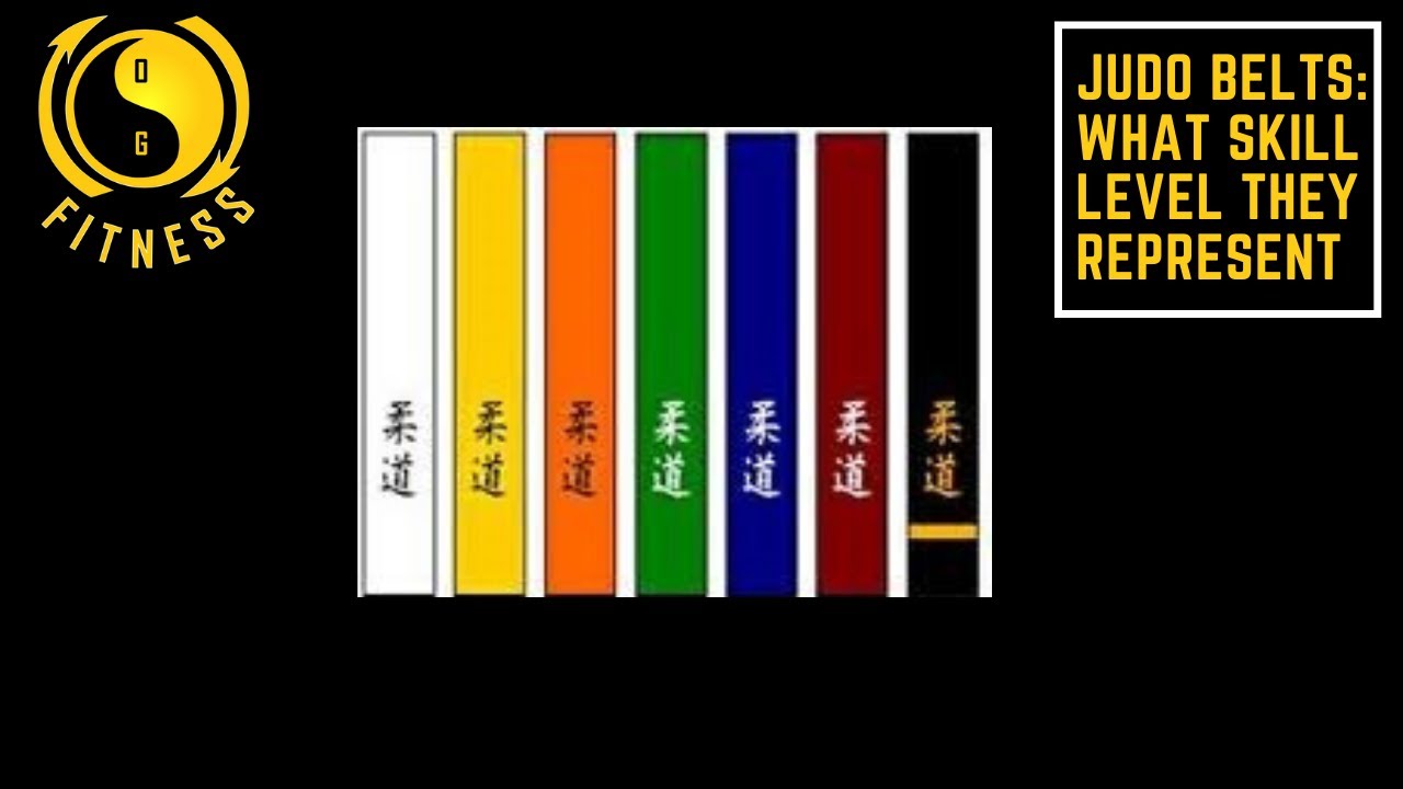 Judo Belts What Skill level they Represent