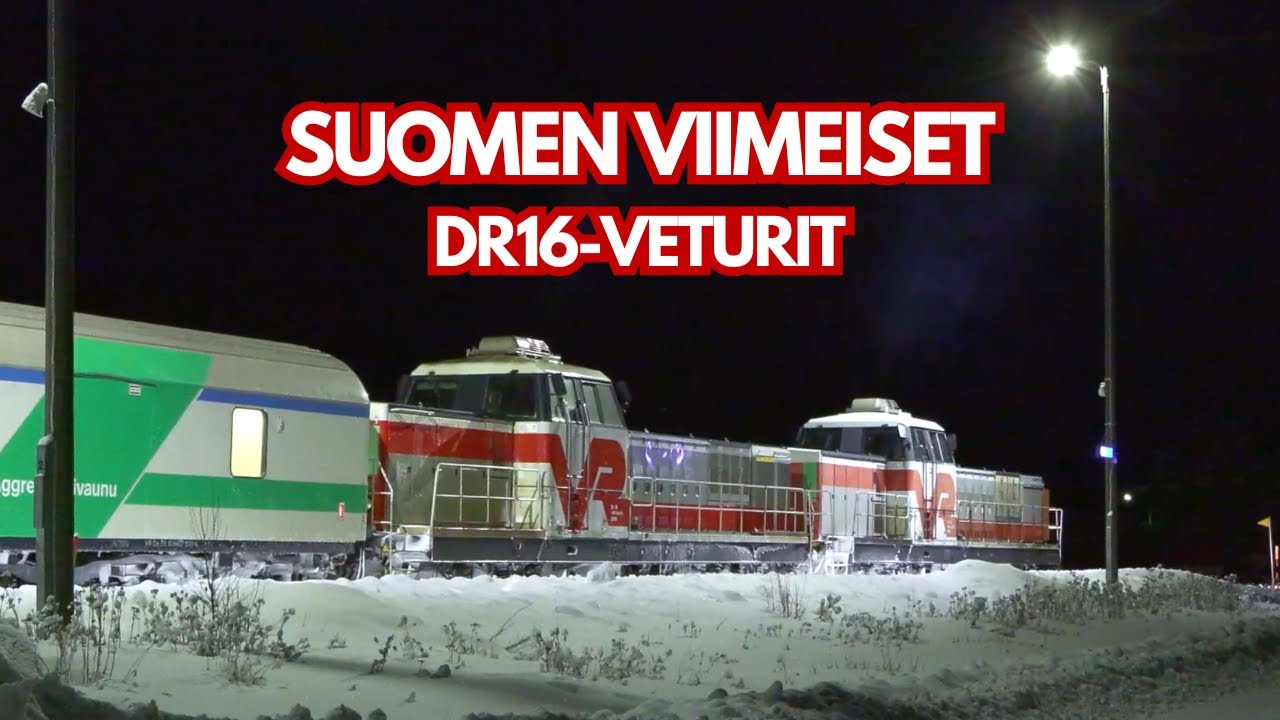 Dr16-vetoisia yöjunia KOLARIN RADALLA 2025 | Osa 1 - Talvi
