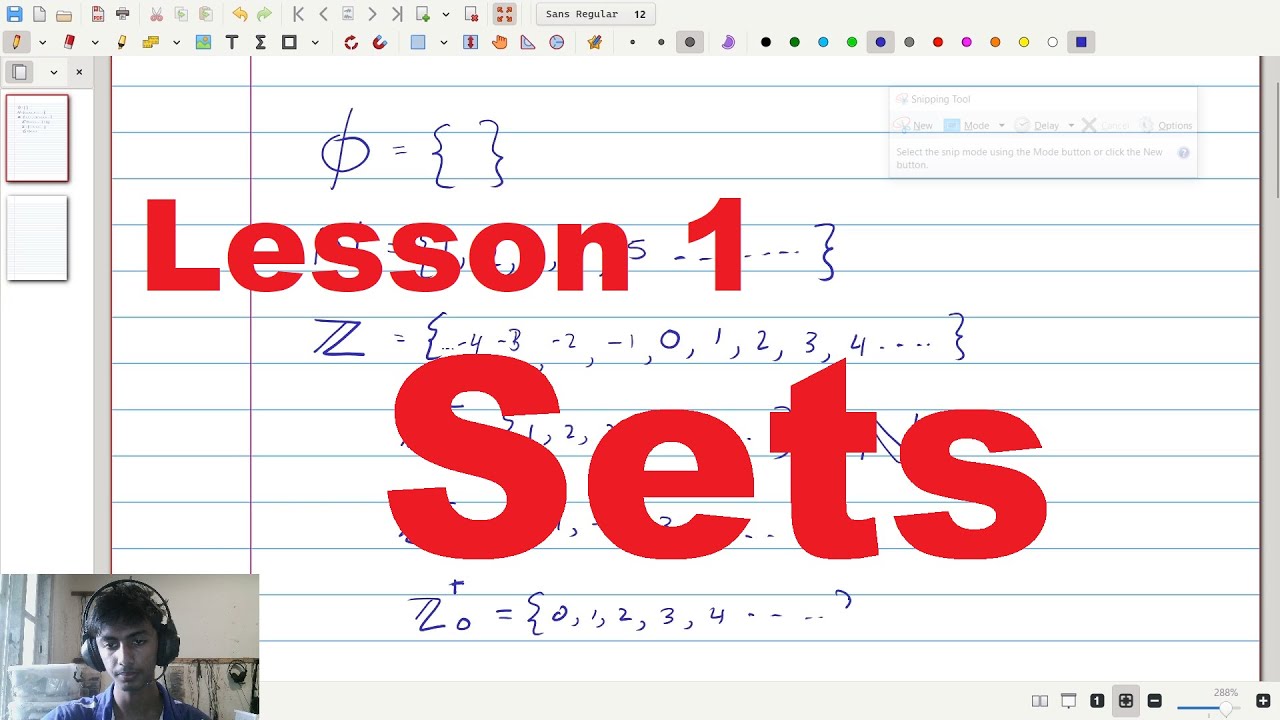 Sets  : Lesson 1 (Grade 12 English medium)