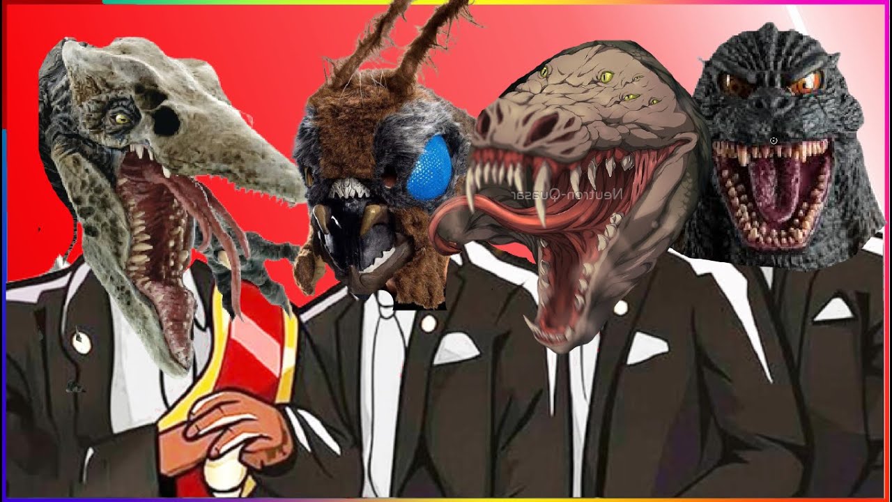 SKULL CRAWLER & MOTHRA & SCP 682 & GODZILLA - Coffin Dance X Baby Shark COVER