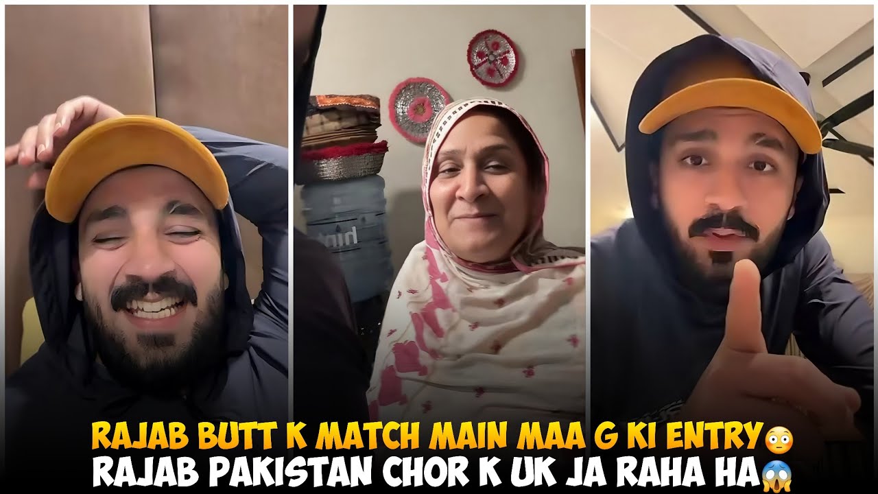 Rajab Butt K Match Main Maa G Ki Entry | Rajab Butt Pakistan Chor Ke Uk Ja Raha Ha Bhut Jld