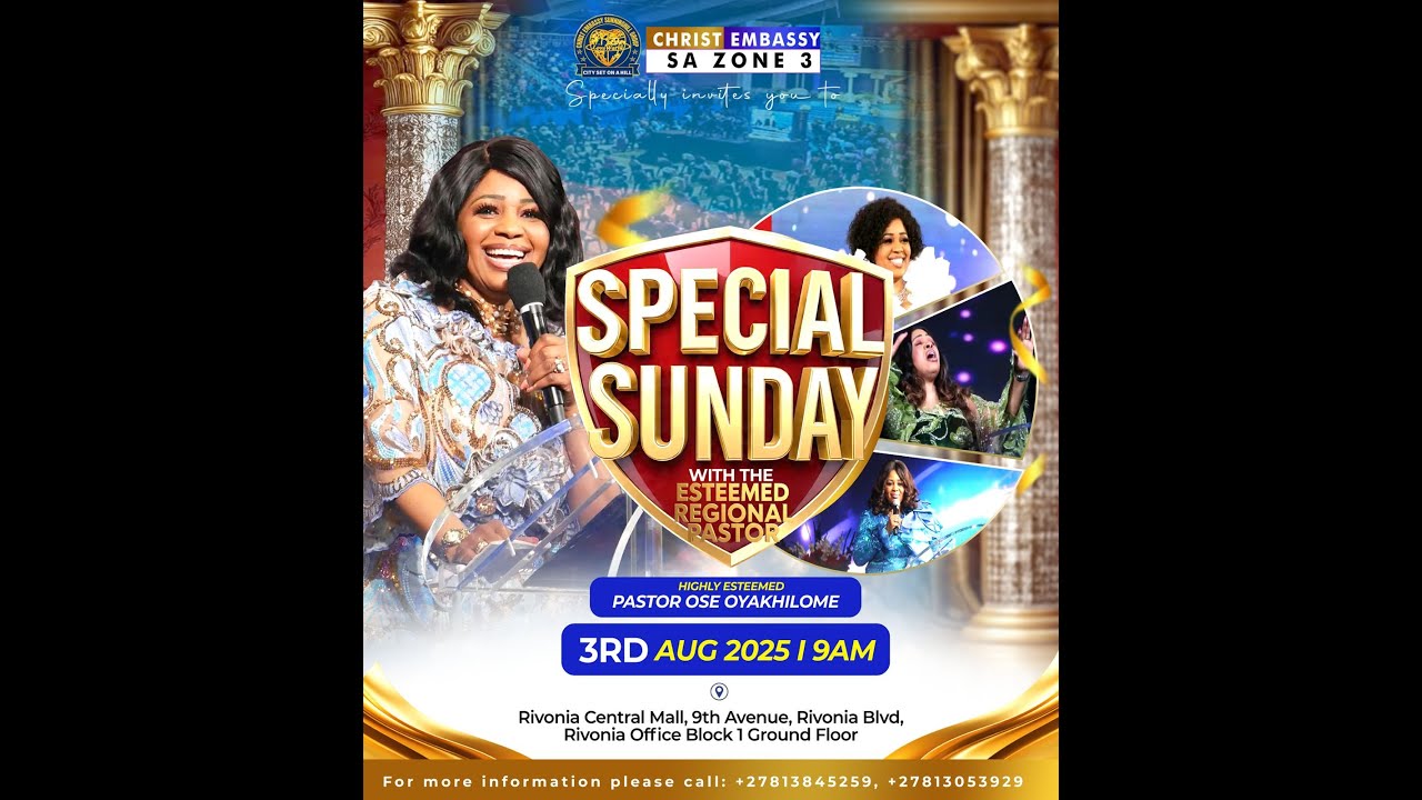 SPECIAL SUNDAY WITH THE ESTEEMED REGIONAL PASTOR | PASTOR OSE OYAKHILOME