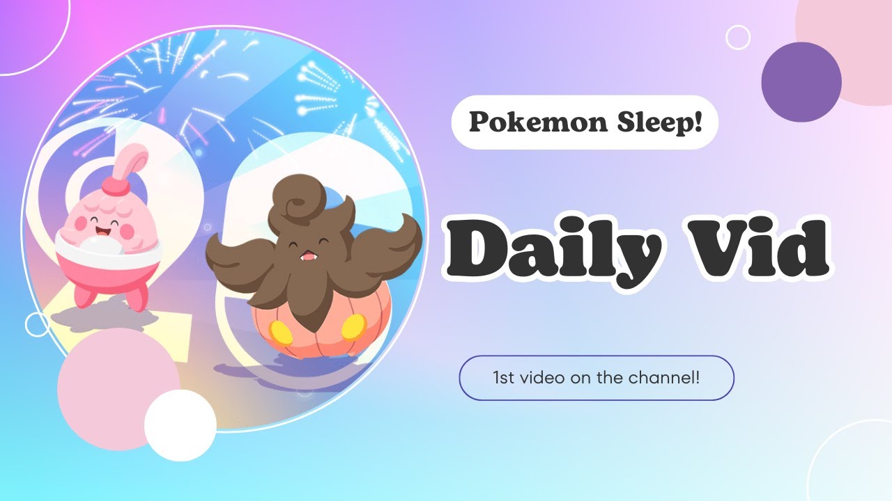 First Pokemon Sleep Video!