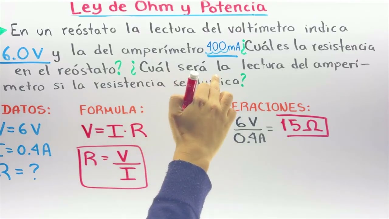 ✅​LEY de OHM Ejercicios Resueltos [3 𝙋𝙧𝙤𝙗𝙡𝙚𝙢𝙖𝙨 𝙗á𝙨𝙞𝙘𝙤𝙨 😎​💯​ ] Física
