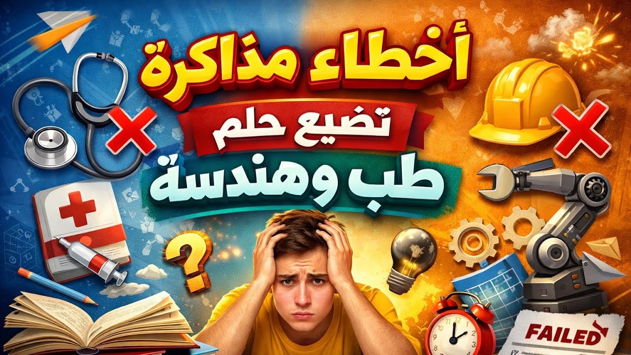 أخطاء مذاكرة تضيع حلم طب وهندسة