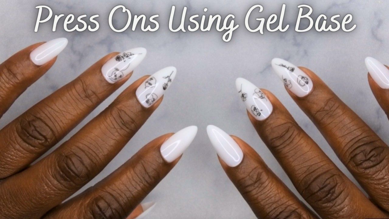 How to Apply Press On Nails using Gel Base & Top Coat (Hema-Free) | Canni Base and Top Coat