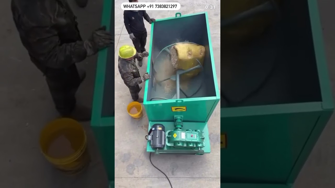 Namkeen mixer, ribbon mixer,masala mixer machine, ribbon blender mixer machine #rotarymixer #mixing