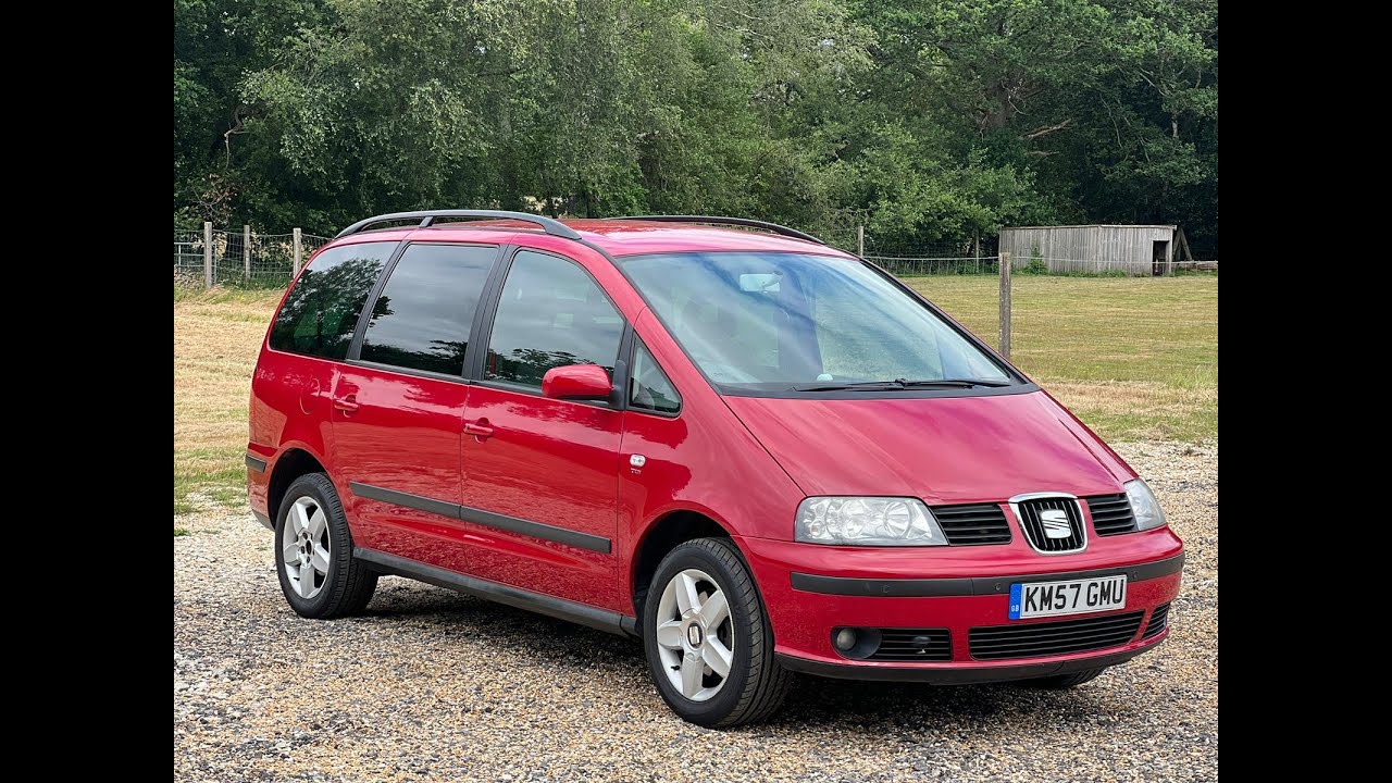 2007 SEAT Alhambra 2.0 TDI Reference 5dr 104224 miles Diesel Manual Red MPV
