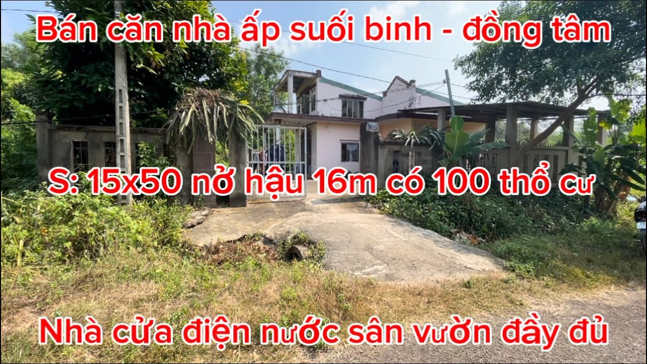 Chủ cần vốn đầu tư nên bán căn nhà vườn đẹp tại xã đồng tâm - tỉnh đồng nai 