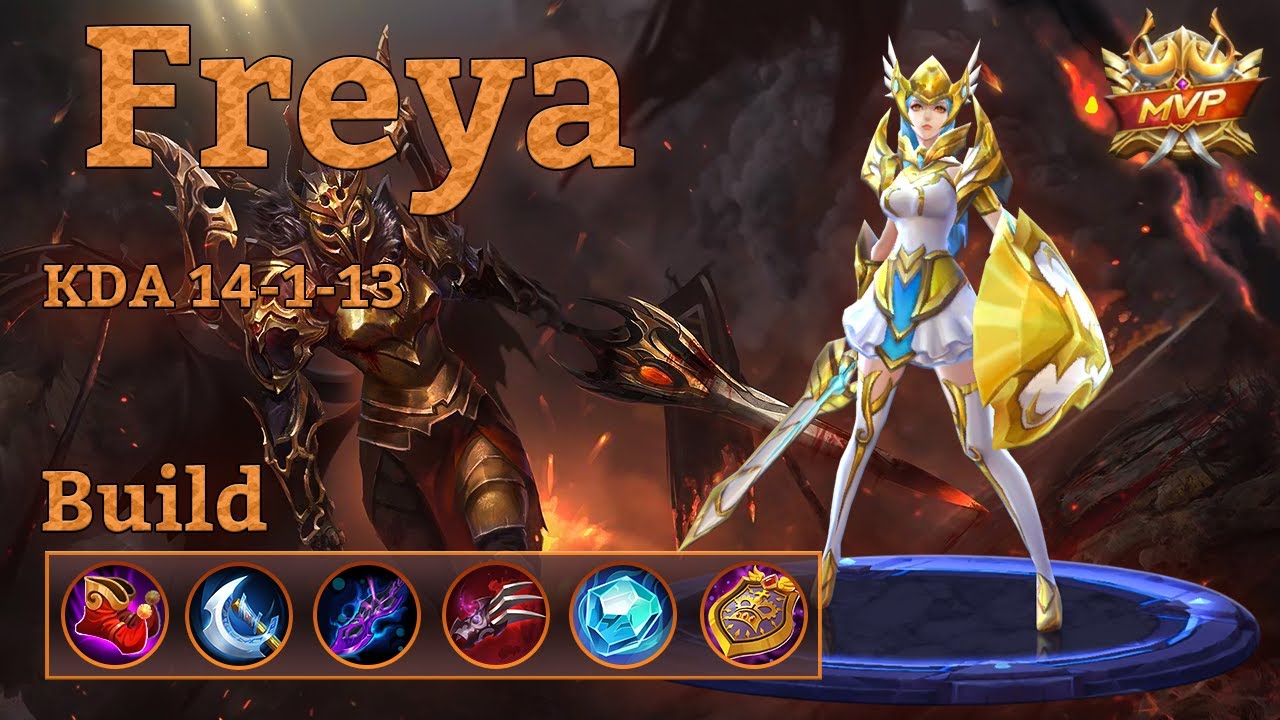 Mobile Legends: Freya MVP, Top Build and 5000 Diamonds Gift! :O
