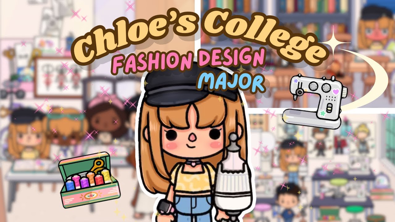 ชีวิตเด็กแฟชั่นดีไซน์ของโคลอี้🩷🧵 | Chloe's College Fashion Design Major | Pocket's Toca