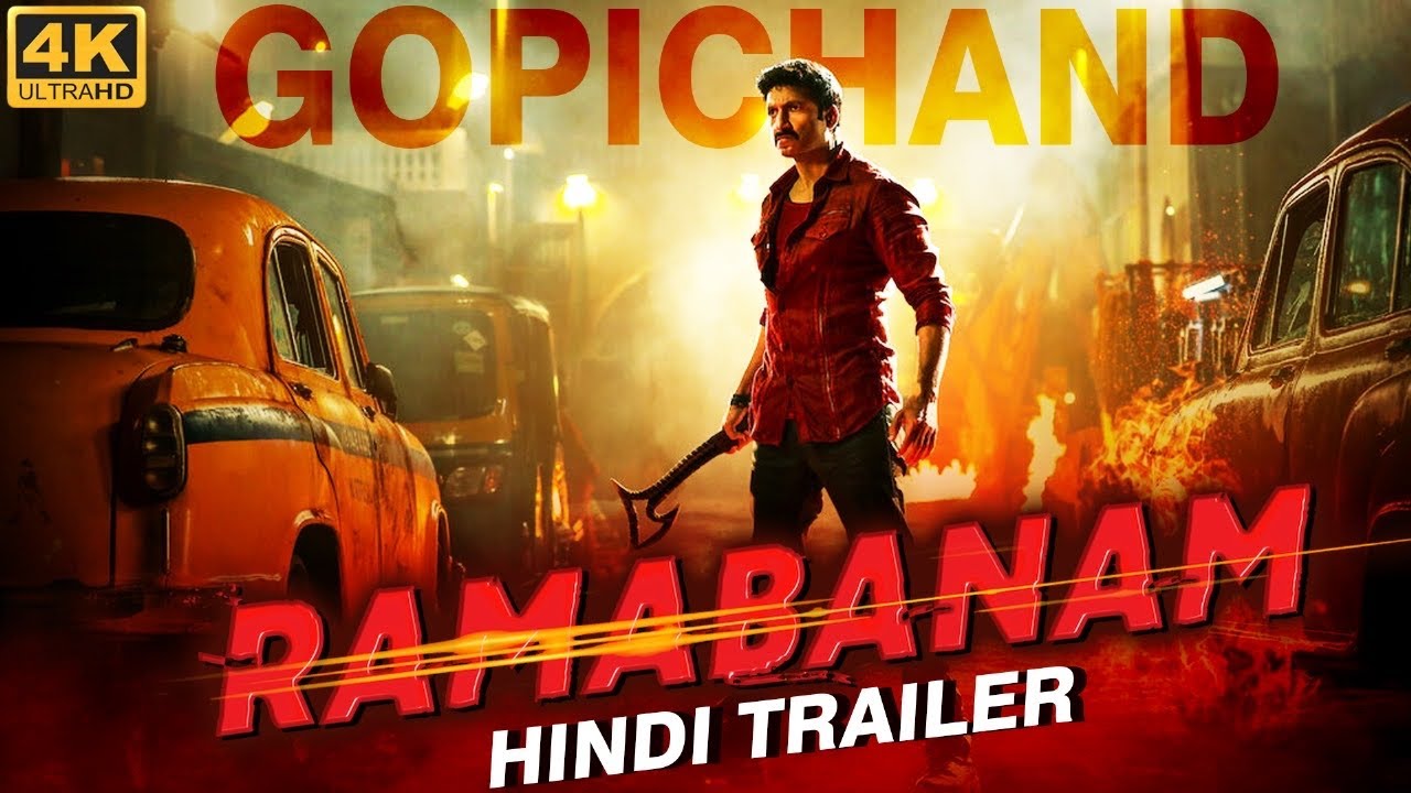 Gopichand's RAMABANAM (2024) Offical Hindi Trailer | Jagapathi Babu, Dimple | New South Movie