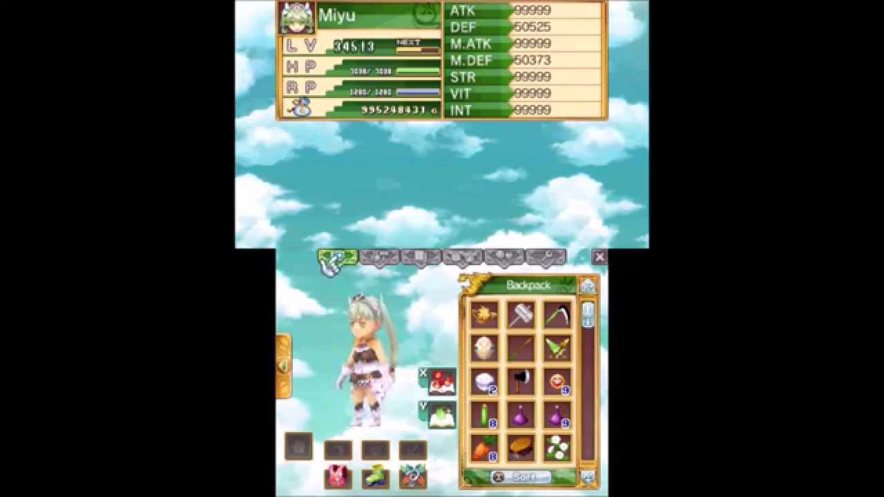 Rune Factory 4   all Girls Clothes ( except Wedding Dress )