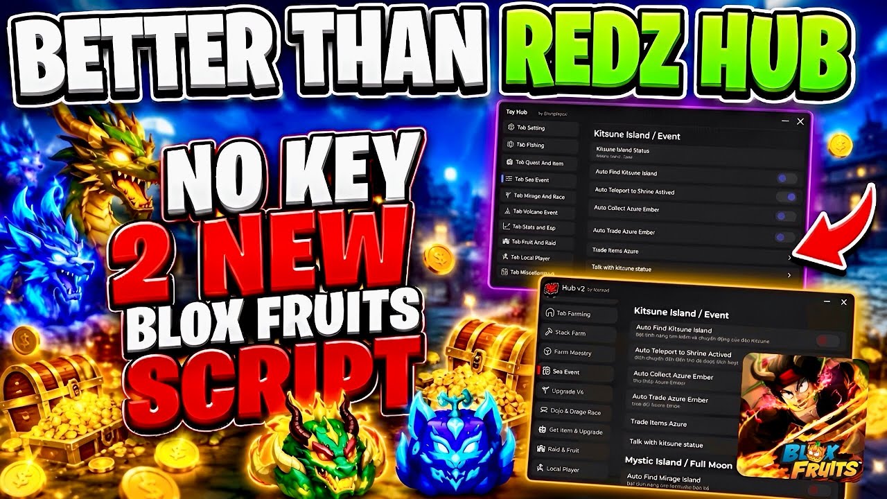 [БЕЗ КЛЮЧА] 2 НОВЫХ СКРИПТА ДЛЯ BLOX FRUITS (Roblox) | ЛУЧШЕ, ЧЕМ REDZ HUB | БЫСТРЫЙ АВТОФАРМ + С...