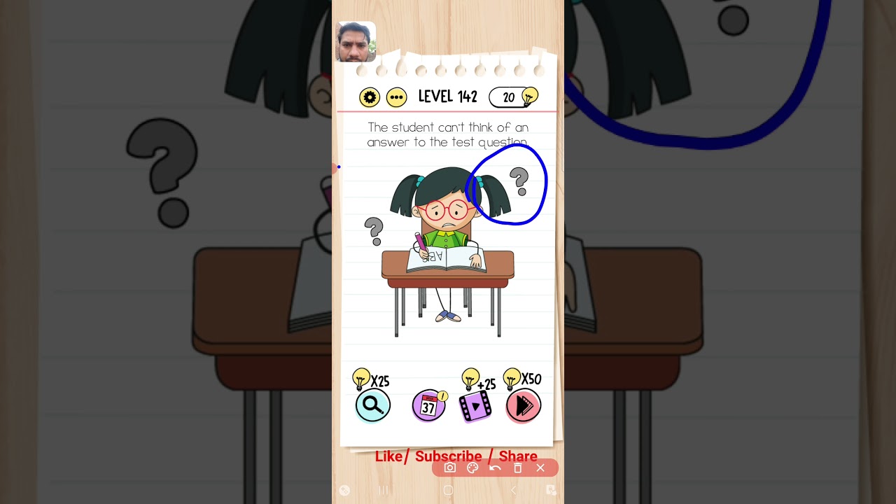 Brain test level 142 Gameplay andriod, ios walkthrough solution gameplay