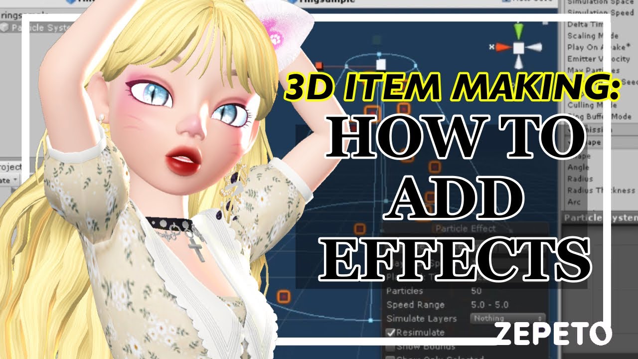 [ CREATE ] How to ADD EFFECTS on your item | UNITY tutorial