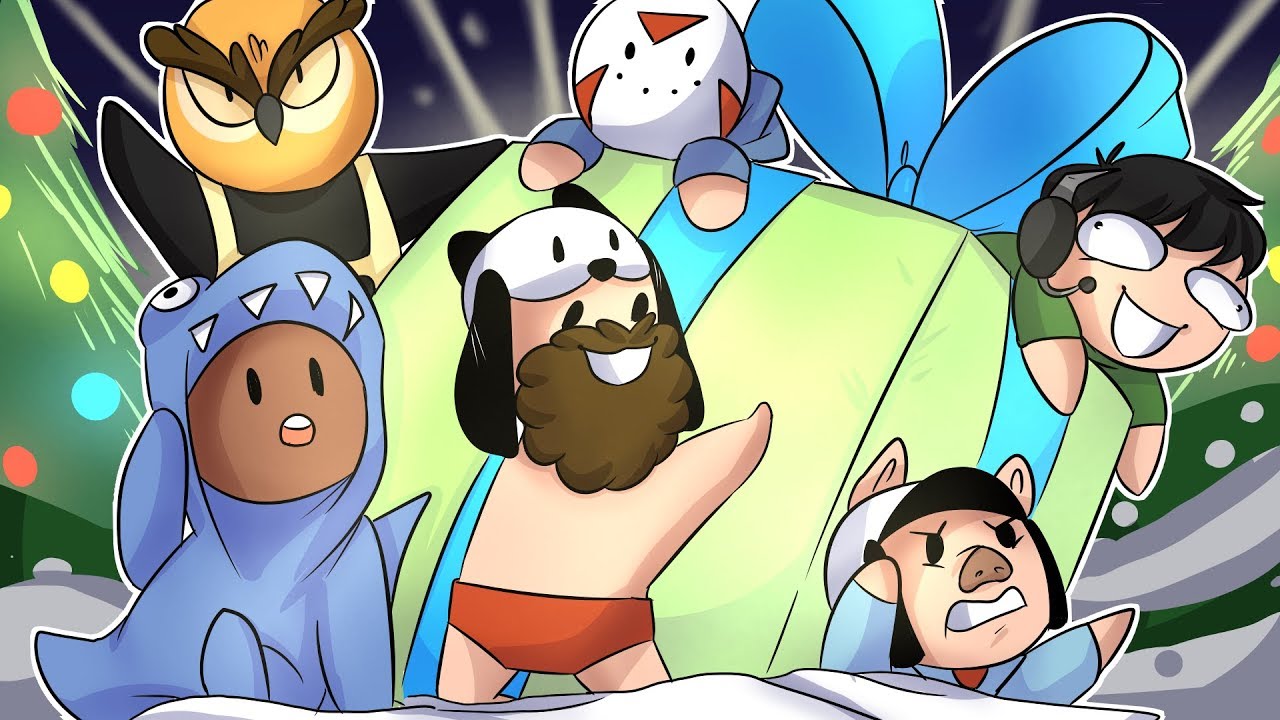 Santa's Little Helpers + The World's Biggest Gift! - HUMAN FALL FLAT CHRISTMAS!