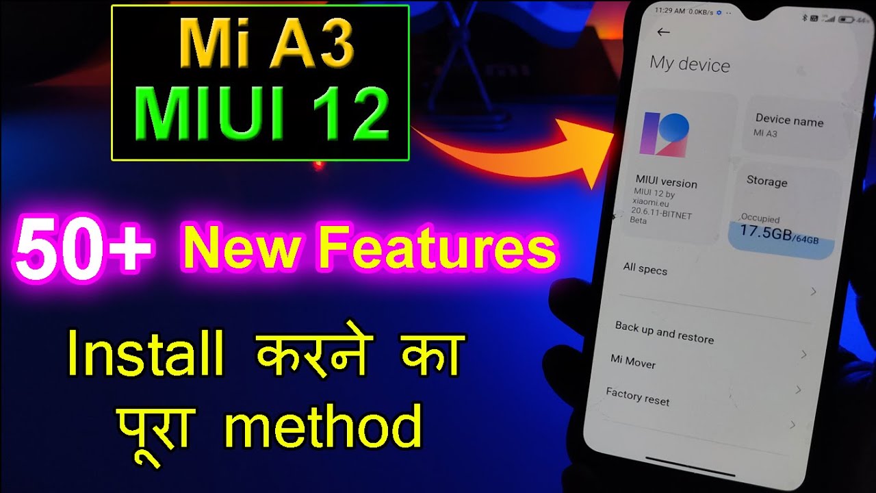 Mi A3 MIUI 12 | 50+ New Hidden Features | How to Install miui 12 in mi A3
