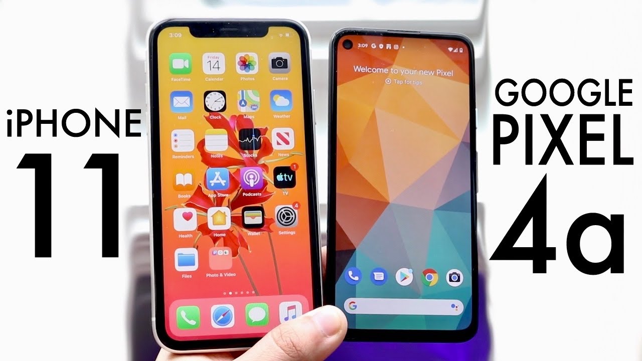 Google Pixel 4a против iPhone 11! (Сравнение) (Обзор)