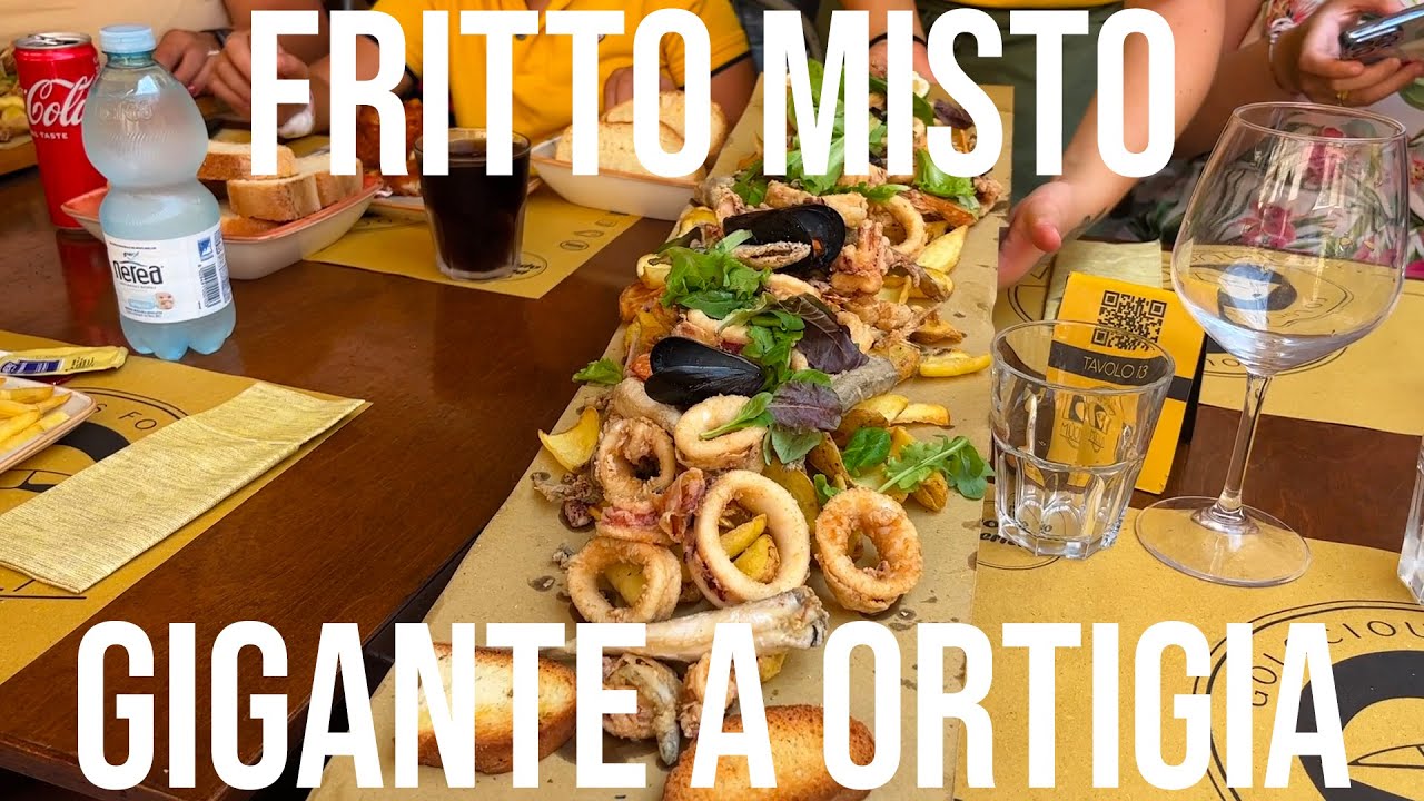 FRITTO MISTO più FAMOSO DELLA SICILIA A ORTIGIA - SIRACUSA STREET FOOD