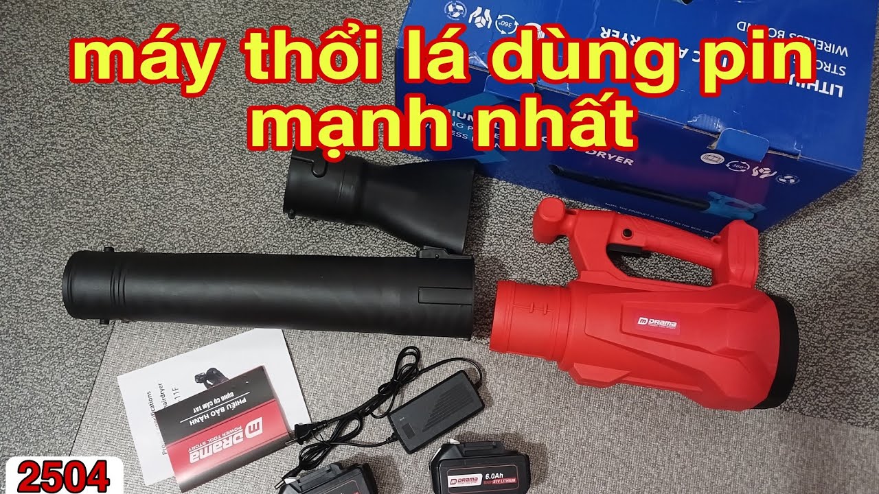 máy thổi lá - máy thối lá cây dùng pin - máy thổi lá drama