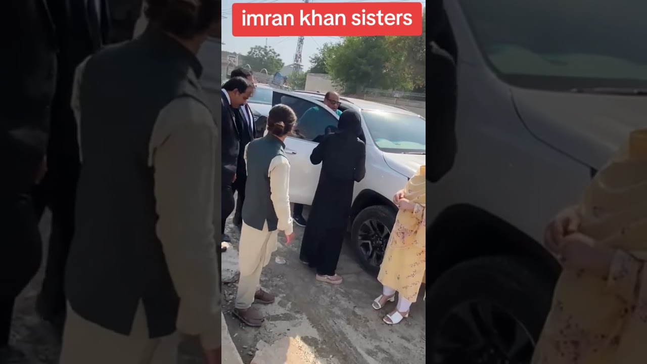 with khan sahib sisters at out side adyala jail #pti #khansisters #adyalajail