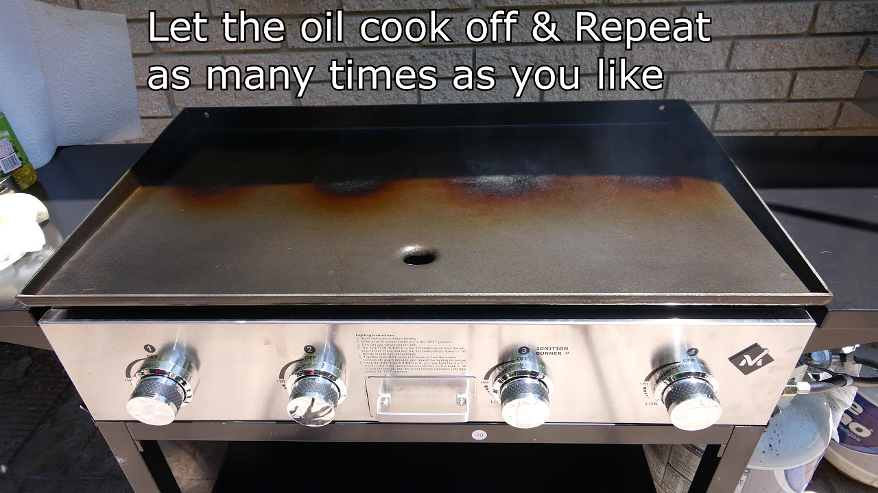 Seasoning Member's Mark 4 Burner Outdoor Gas Griddle (No Affiliation To Company)