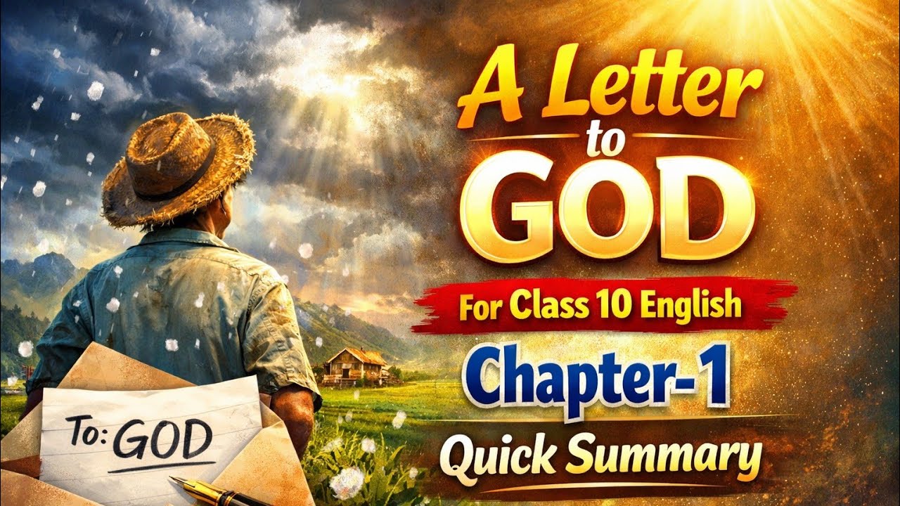 A Letter to God | Class 10 English Ch-1 Quick Summary #revision 
