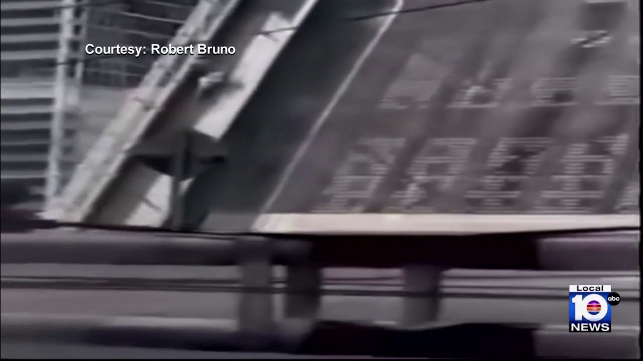 Video shows moments that woman plunged down Brickell Avenue Bridge