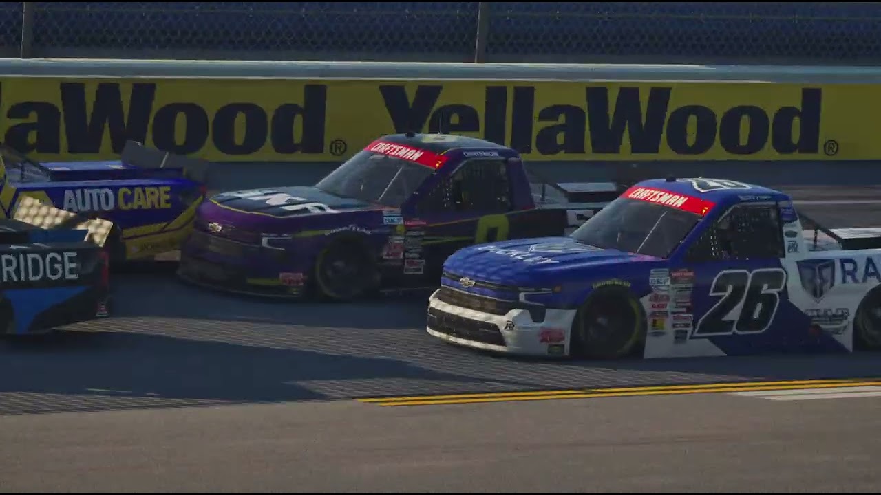 NASCAR 25_Career_Rookie year CTS_Dega_2 Laps to go_19th to 1st