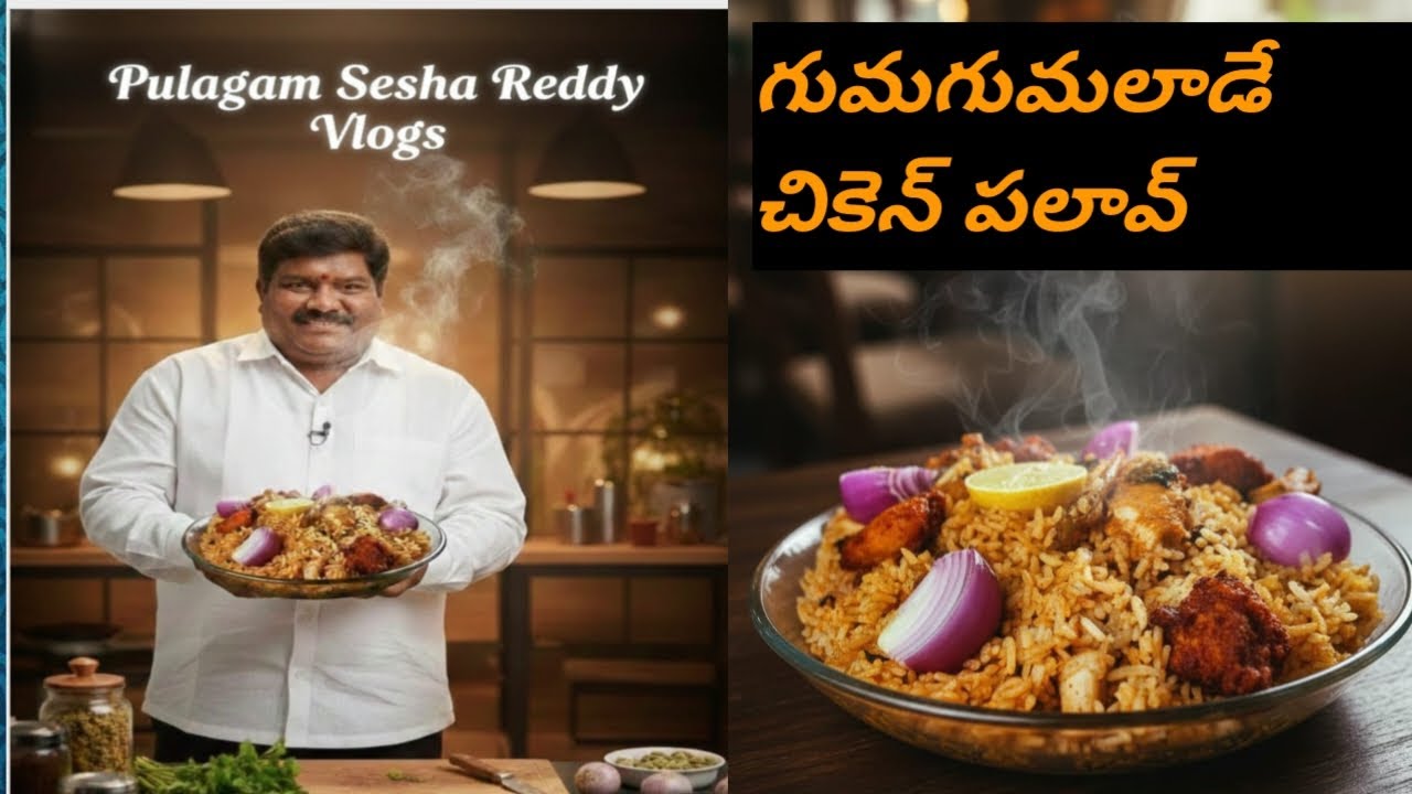 గుమగుమలాడే🍗😋 చికెన్ పలావ్ బ్యాచిలర్స్ కూడా ఈజీగా చేసుకోవచ్చు